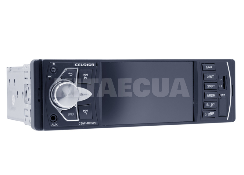 Автомагнитола 1DIN 4" TFT-дисплей стационарная панель с разноцветной подсветкой Celsior (CSW-MP520) - 2