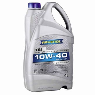 Масло моторное полусинтетическое 4л 10W-40 TSI RAVENOL