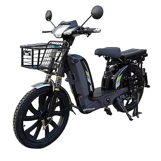 Велоскутер аккумуляторный EM219-WS 40 км 800 Вт черный + аккумулятор 60В 12Ач FORTE