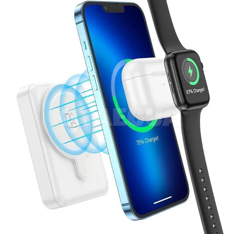 Повербанк Expressar Q11 10000 mAh 20W білий HOCO (6931474777799) - 4