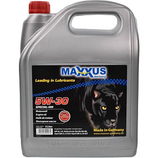 Масло моторное синтетическое 5л 5W-30 Special-GM Maxxus