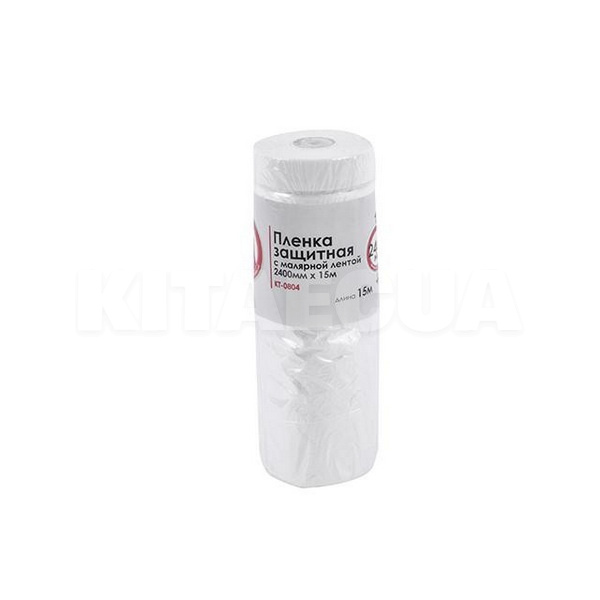 Пленка защитная с малярной лентой 2400 мм х 15 м Intertool (KT-0804)