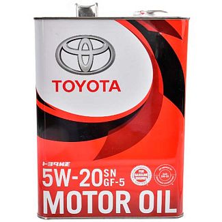 Масло моторне синтетичне 4л 5W-20 SN/GF-5 TOYOTA