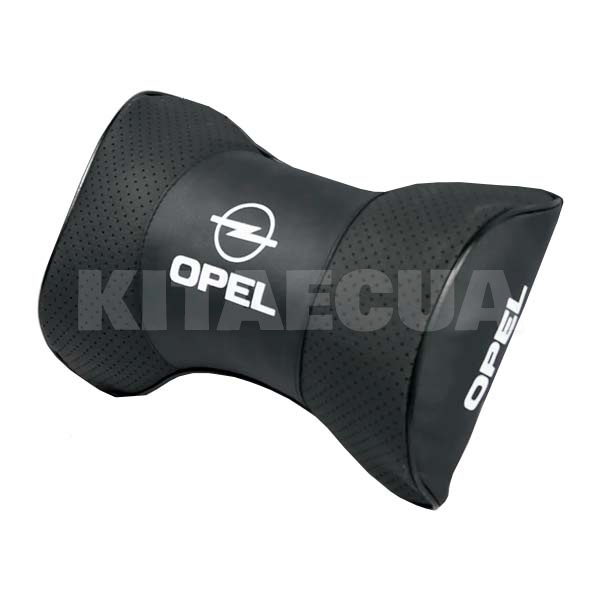 Подушка в машину на подголовник "Opel" черная (PP) - 2