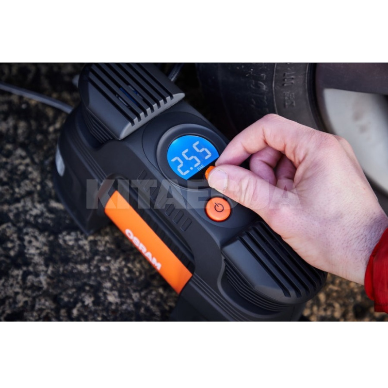Компрессор автомобильный двухпоршневой 12V 5.43Атм 43л/мин Osram (OTI830) - 4