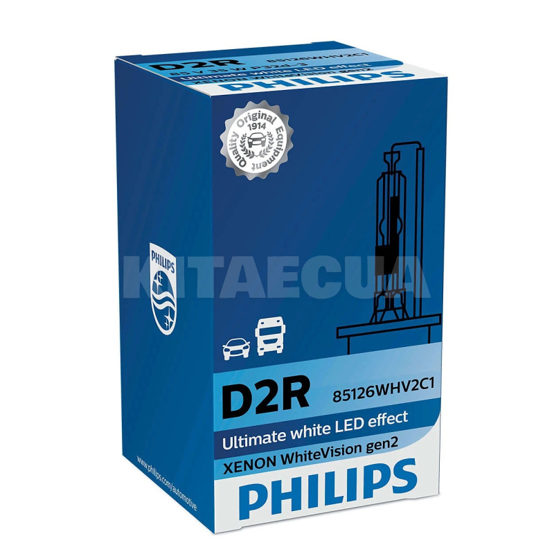 Ксеноновая лампа D2R 35W 85V (P32d-3) C1 White Vision gen2 PHILIPS (85126WHV2C1)