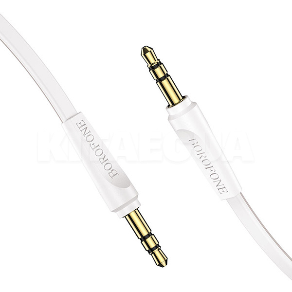 Кабель mini Jack 3.5 мм - mini Jack 3.5 mm 1м білий BOROFONE (BL6-1W)