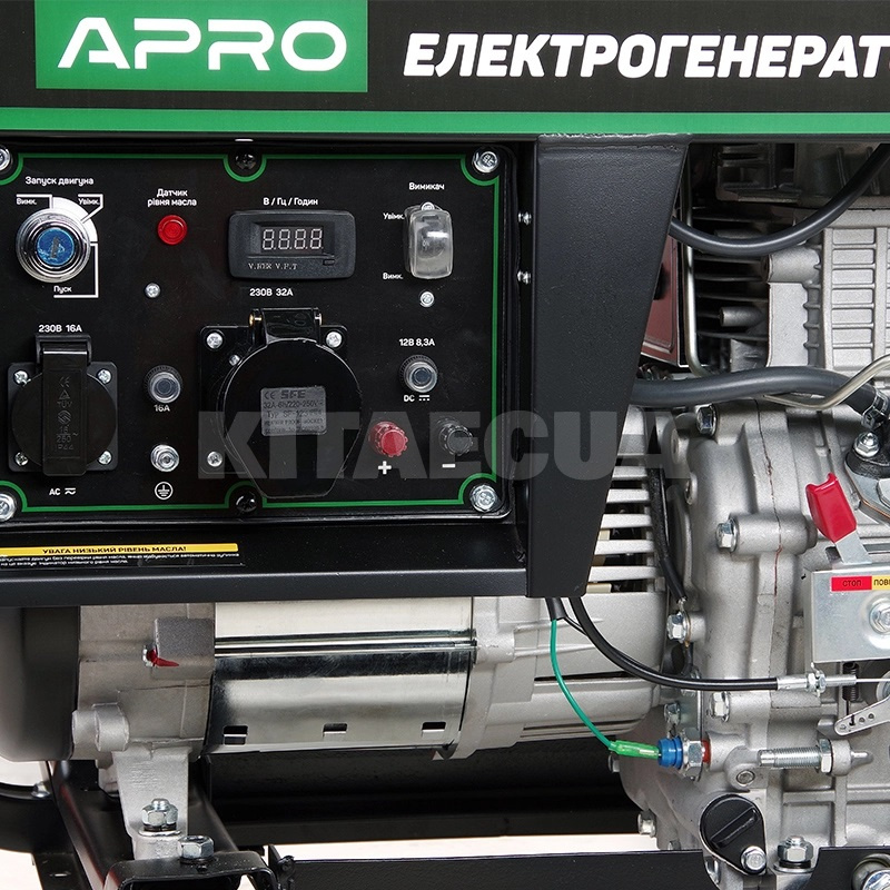 Генератор дизельный 5.0/5.5кВт электрический запуск APRO (852122) - 6
