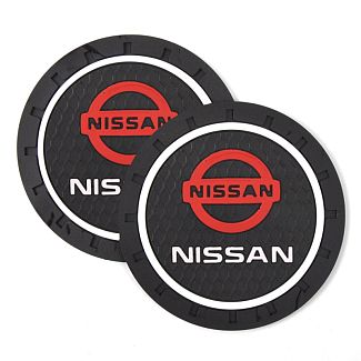 Коврики антискользящие в подстаканник 7 см Nissan (2шт.) 