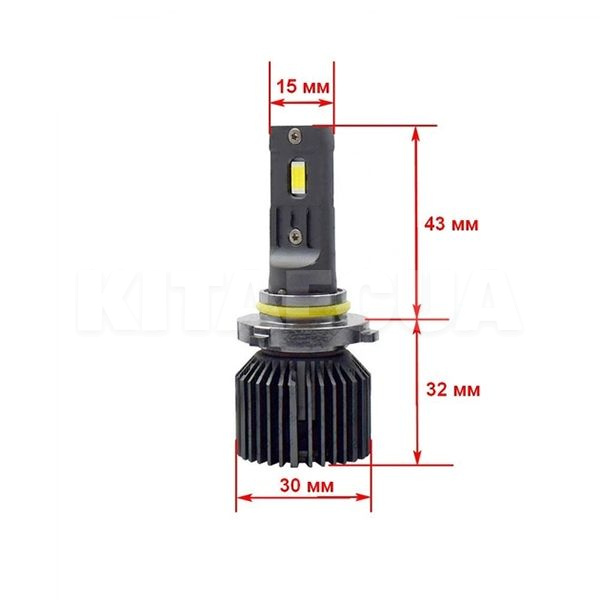 LED лампа для авто type 45 HB3 60W 6000K Cyclone (CR-45-HB3) - 2