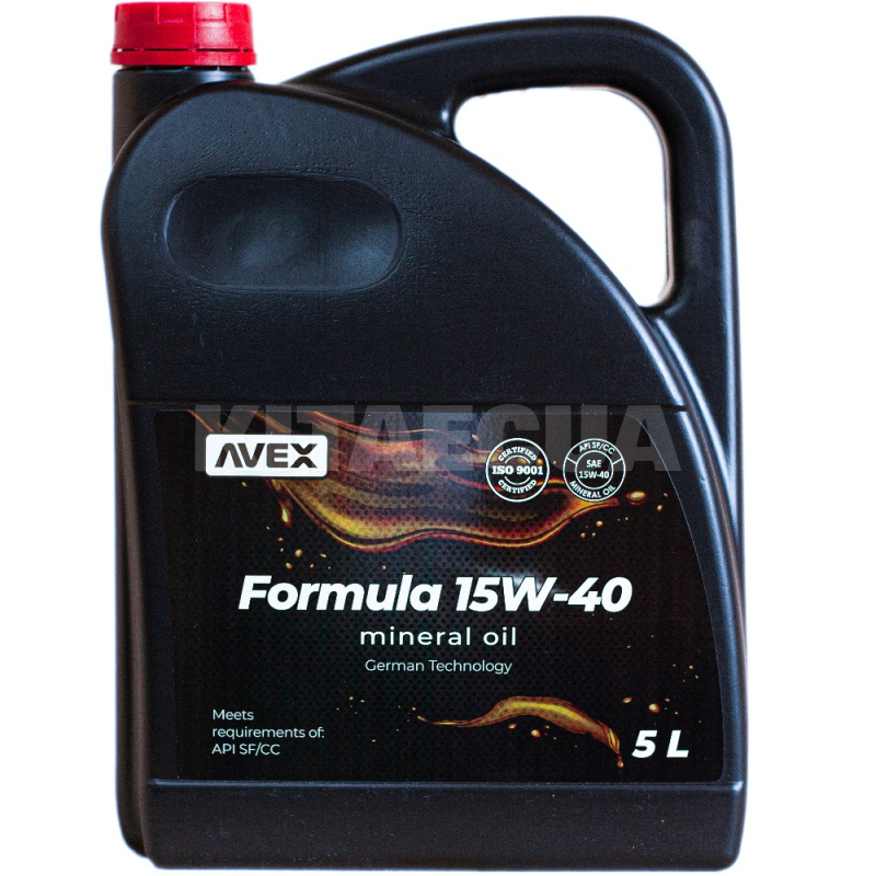 Олія моторна FORMULA 5л 15-W40 мінеральне AVEX (64073)
