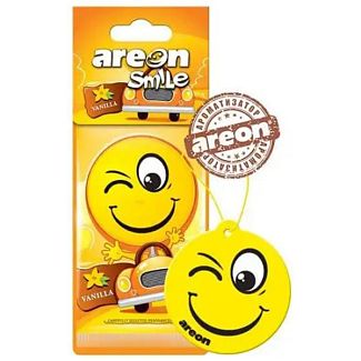 Ароматизатор сухой листик "ваниль" Smile Dry Vannilla AREON