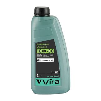Масло моторное полусинтетическое 1л 10W-30 для генераторов VIRA