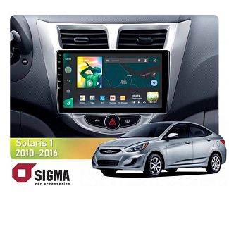 Штатная магнитола X9464 4+64 ГБ 9" Hyundai Solaris 1 2010-2016 SIGMA4car
