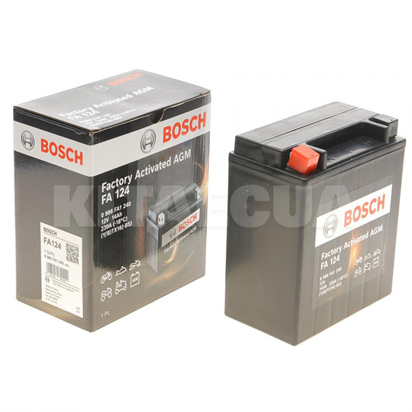 Мото акумулятор FA 124 14Ач 230А "+" зліва BOSCH (0 986 FA1 240) - 2