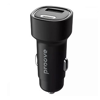 автомобільний зарядний пристрій 48W USB+Type-C Flash PROOVE