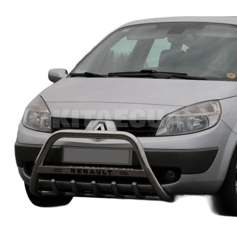 Кенгурятник WT004 Renault Scenic 2003-2009 нержавеющая сталь CAN (dd22701) - 4