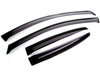 Дефлектори вікон (Вітровики) на Geely Emgrand EC7 (2012-2016) хетчбек 4 шт. DELTA-AUTO