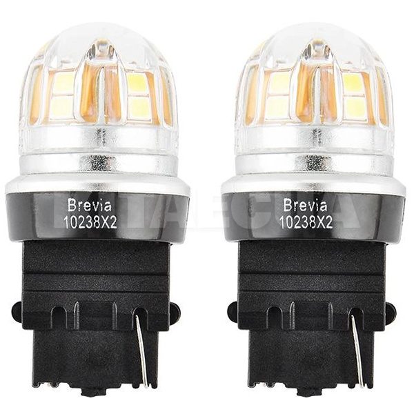 LED лампа для авто S-Power W2.5x16d 6000K (комплект) BREVIA (10238X2)