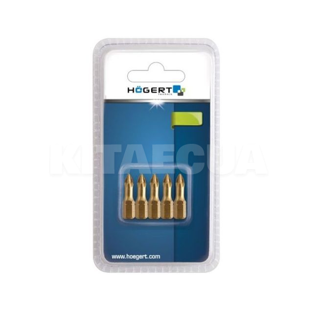 Біта PZ3 25 мм сталь S2 5 штук HOGERT (HT1S386)