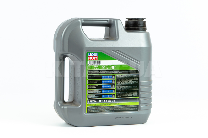 Масло моторное синтетическое 4л 5W-30 Special Tec AA LIQUI MOLY (7616) - 4