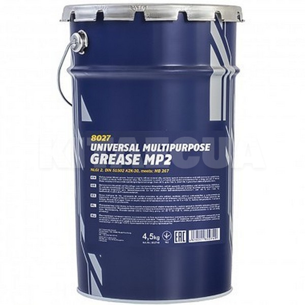 Смазка минеральная универсальная 4.5кг mp-2 multipurpose grease Mannol (8027)