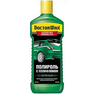 Кольоровий поліроль з воском та поліфлоном зелена 300мл With Carnauba Wax PTFE DoctorWax