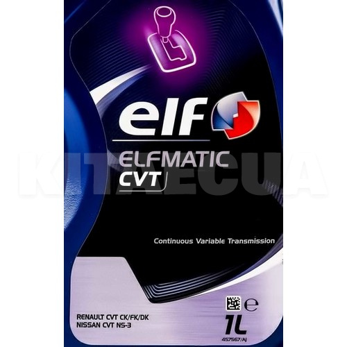 Масло трансмиссионное минеральное 1л (в ГУР) ATF Elfmatic CVT ELF (194761) - 2