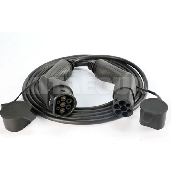 Зарядний кабель для електромобіля 7.4 кВт 32А 1-фаза 7м TYPE 2 (станція) - Type 2 (європейське авто) Octa Energy (K105)