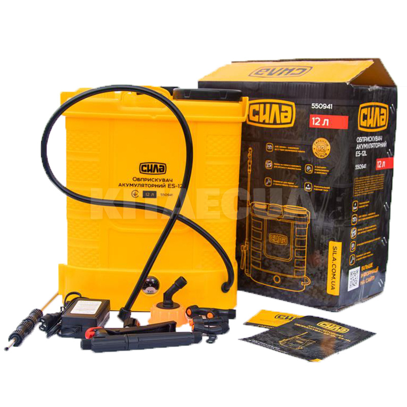 Опрыскиватель садовый аккумуляторный ES-12L 12 л СИЛА (550941)