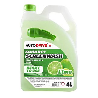 Омивач літній 4л "лайм" Summer Screen Wash Lime Auto Drive