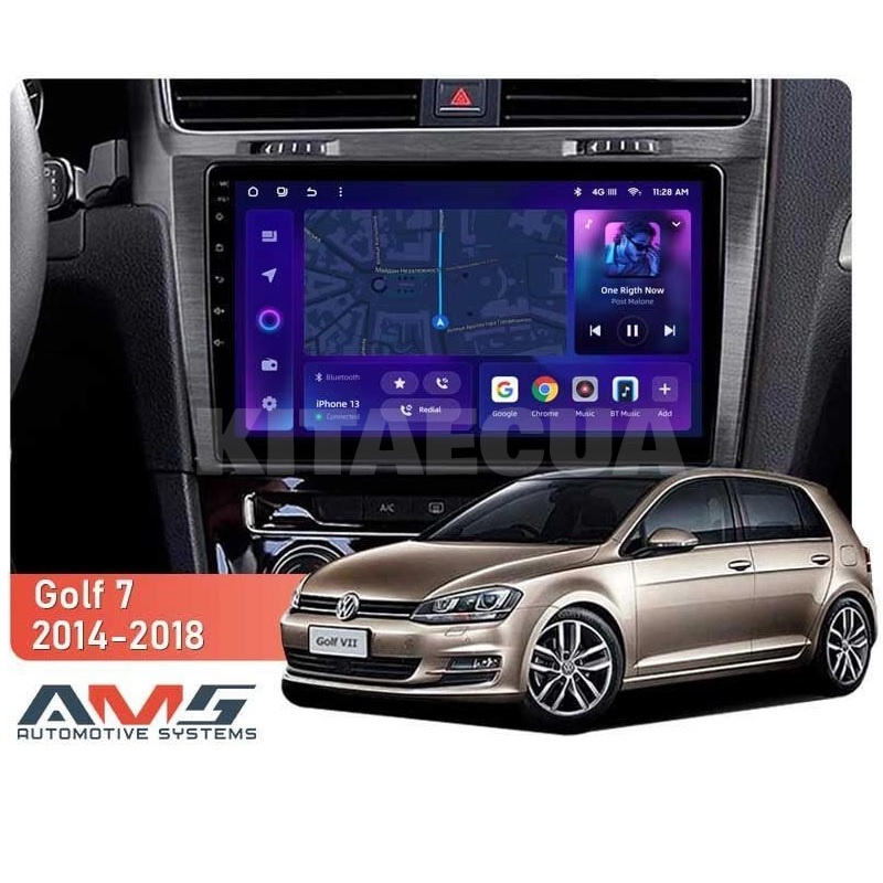 Штатна магнітола MOSS M3 4+32 ГБ 10" Volkswagen Golf 7 MK7 2012-2020 (F1) AMS (50928) - 2