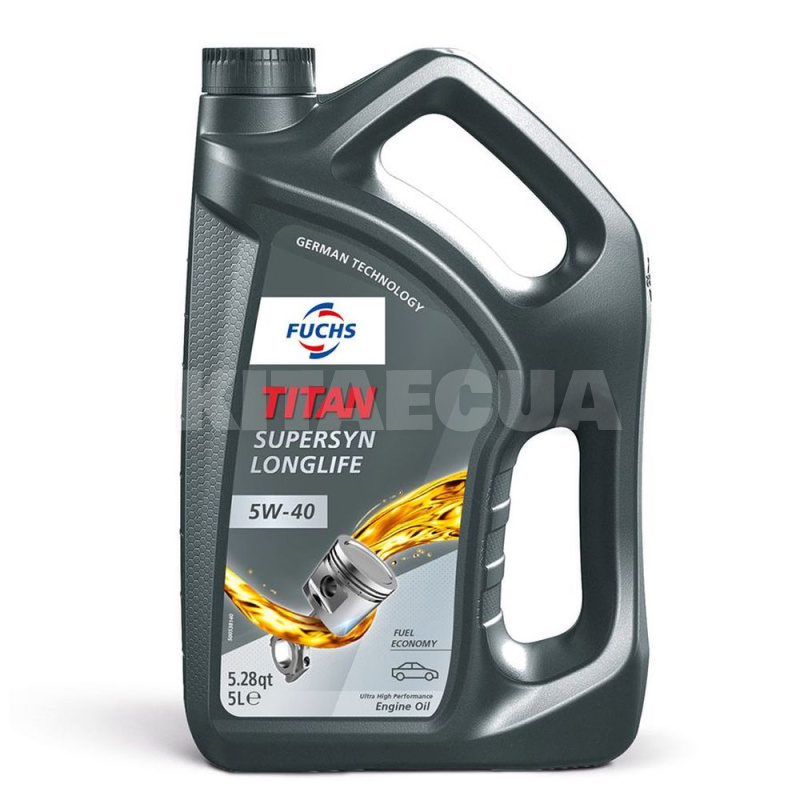 Масло моторне синтетичне 5л 5W-40 TITAN Supersyn LongLife FUCHS (602003102-FUCHS)
