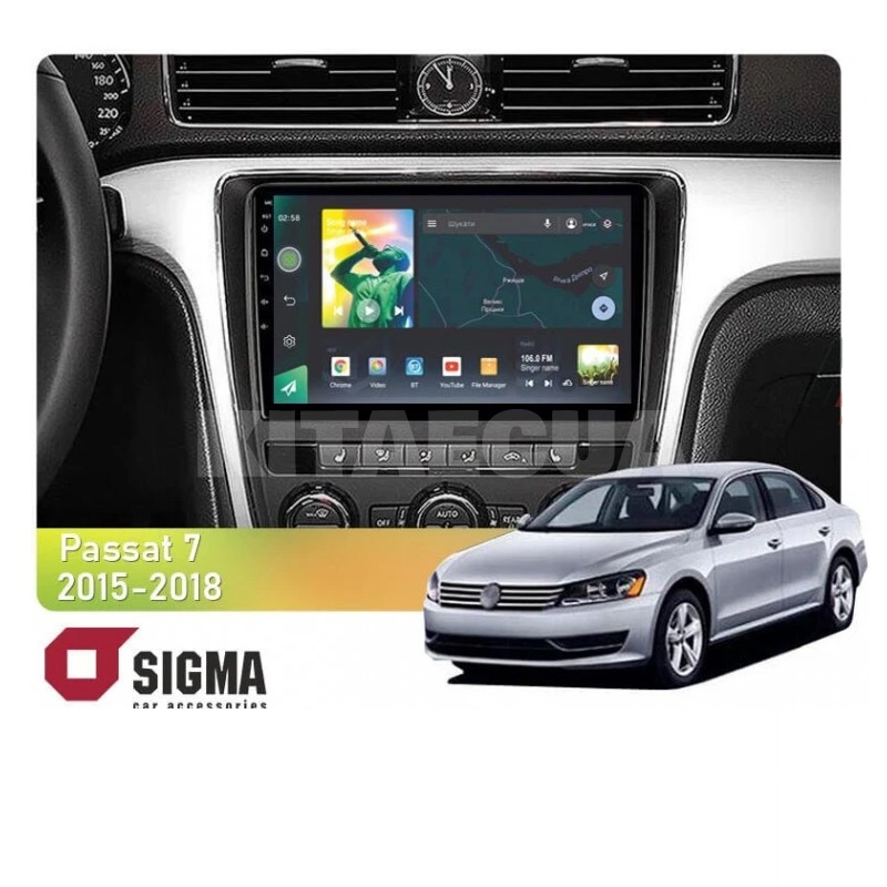 Штатная магнитола X9464 4+64 ГБ 9" Volkswagen Passat 7 B7 NMS 2015-2018 (F1) SIGMA4car (37354)