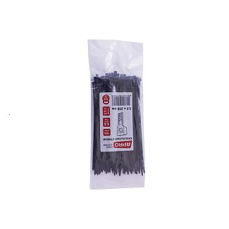 Стяжки черные пластиковые 3.6 х 200 мм 100 шт. APRO