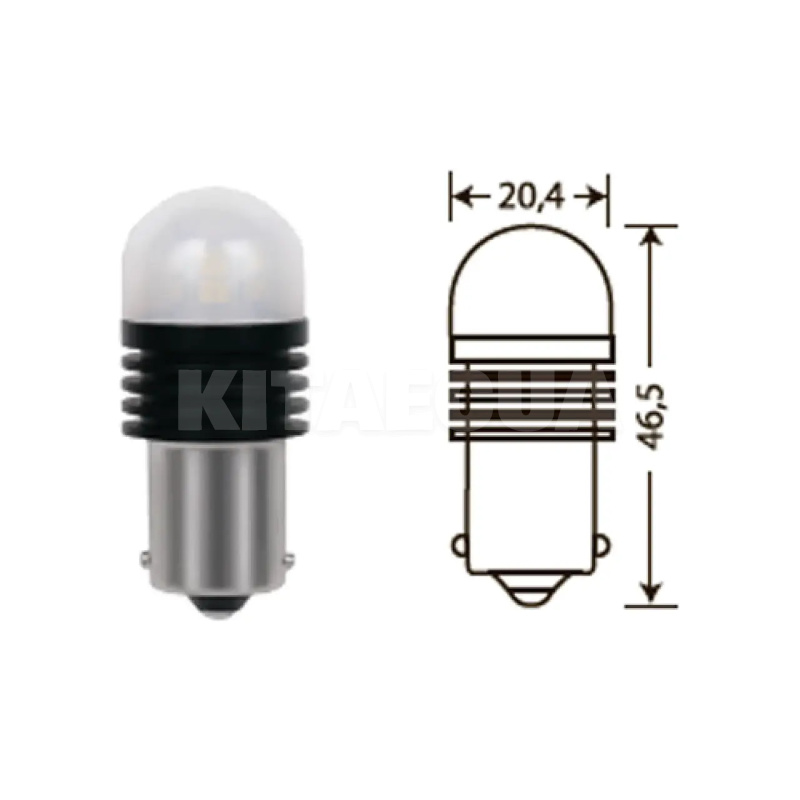 LED лампа для авто T25 МАЯК (MK 12T25/BLK17/OR/2B)
