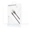 Кабель USB Lightning 2.4A 1м Double Way Silicone чорний PROOVE (505060001)