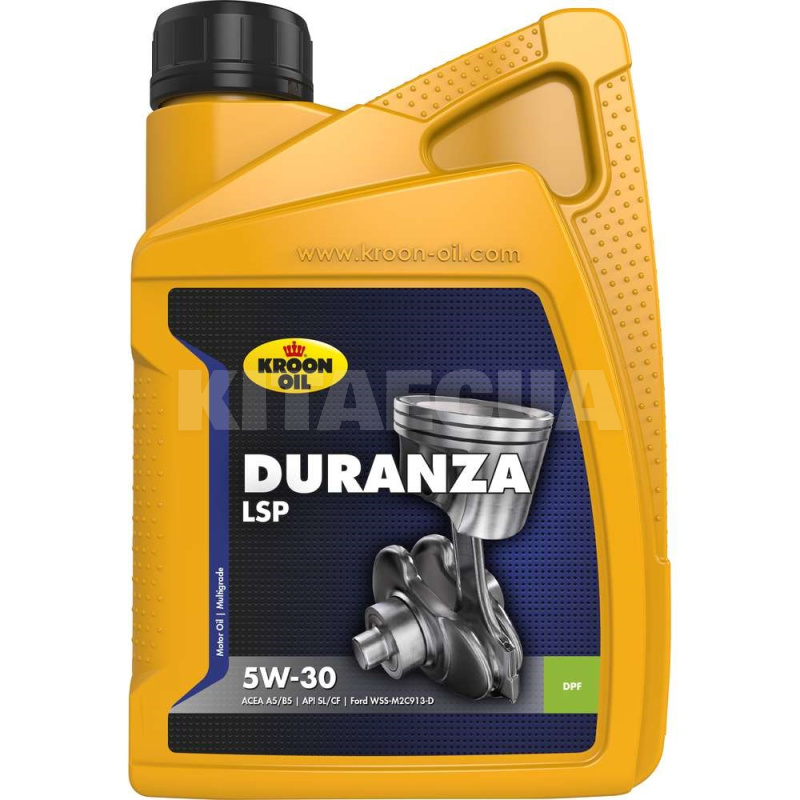 Масло моторное синтетическое 1л 5W-30 DURANZA LSP KROON OIL (KL 34202)