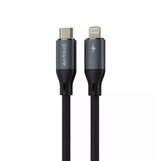 Кабель Type-C Lightning 30W 1.5м PowerFull черный PROOVE