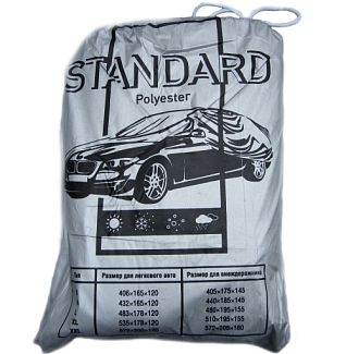 Тент на авто Standart 432x165x120 см седан Дорожня карта