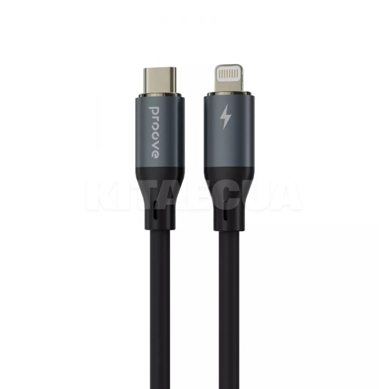 Кабель Type-C Lightning 30W 1.5м PowerFull черный PROOVE (488550001)