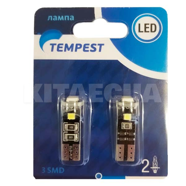 LED лампа для авто W5W (комплект) Tempest (TP-211T10-12V)