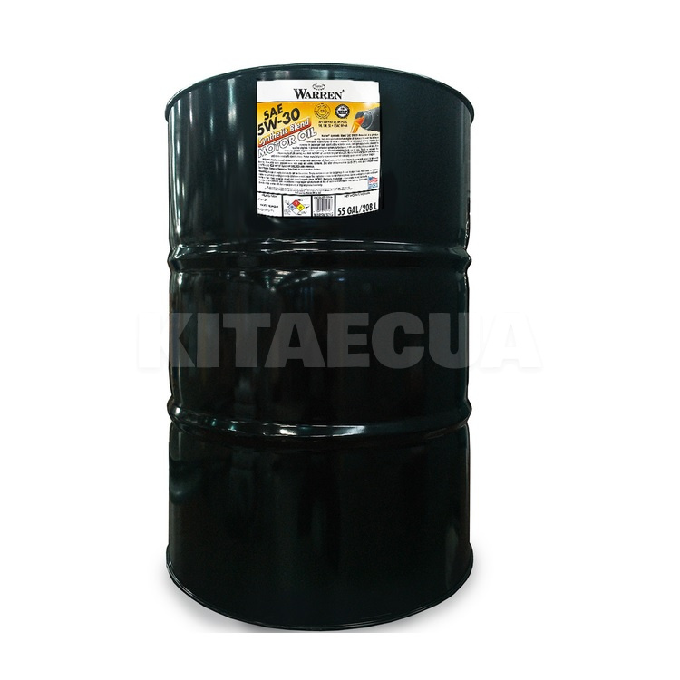 Масло моторне синтетичне 208л 5W30 Warren (WAR5W3055)