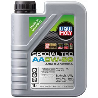 Масло моторное синтетическое 1л 0W-20 Special TEC AA LIQUI MOLY