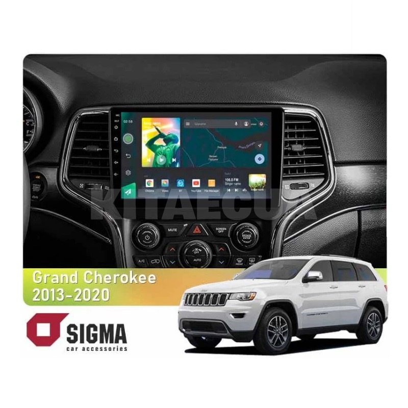 Штатна магнітола X9232 2+32 Gb 9" Jeep Grand Cherokee WK2 2013-2020 (F2)(L1) SIGMA4car (41123)