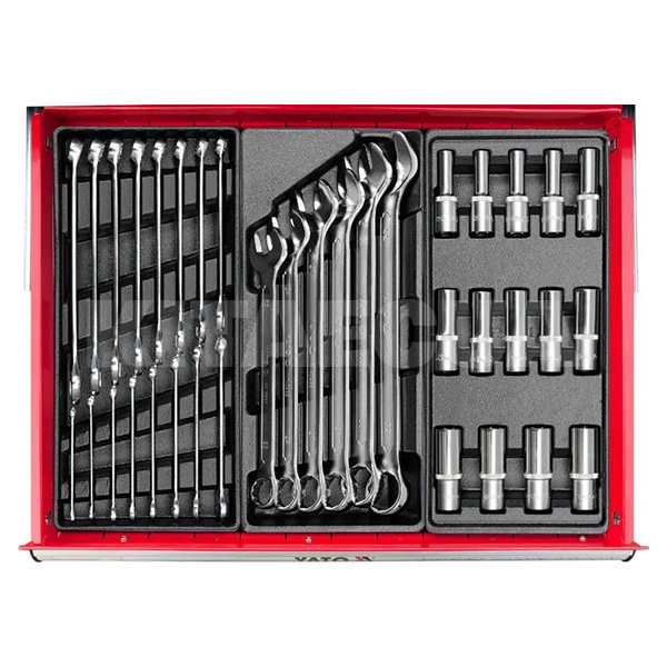 Візок з інструментами 958х766х465 мм (6 секцій) YATO (YT-5530) - 4