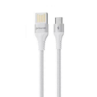 Кабель USB Micro USB 2.4A 1м Double Way Weft білий PROOVE