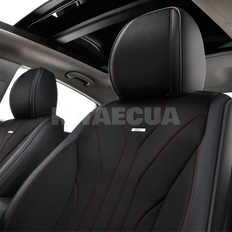 Чехлы на сиденья черно-красные с подголовником 5D Sierra BELTEX (BX90600) - 3