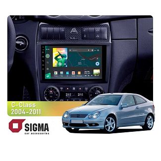 Штатная магнитола X9464 4+64 ГБ 9" Mercedes Benz C Class CL203 2004-2011 SIGMA4car