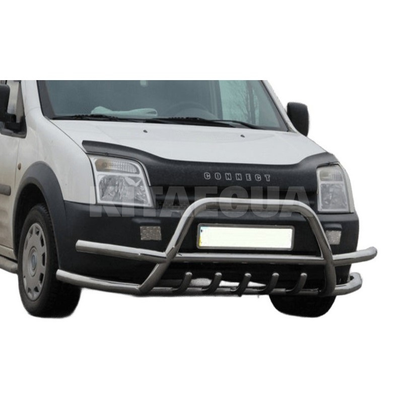 Кенгурятник WT003-Plus-2 Ford Connect 2006-2009 нержавеющая сталь CAN (dd22412) - 2